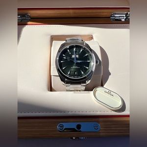 OMEGA Seamaster AT GREEN DIAL- 41MM INCLUDES BOTH OEM RUBBER STRAP & BRACELET